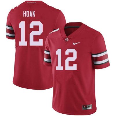 NCAA Ohio State Buckeyes Men's #12 Gunnar Hoak Red Nike Football College Jersey WEG6145BD